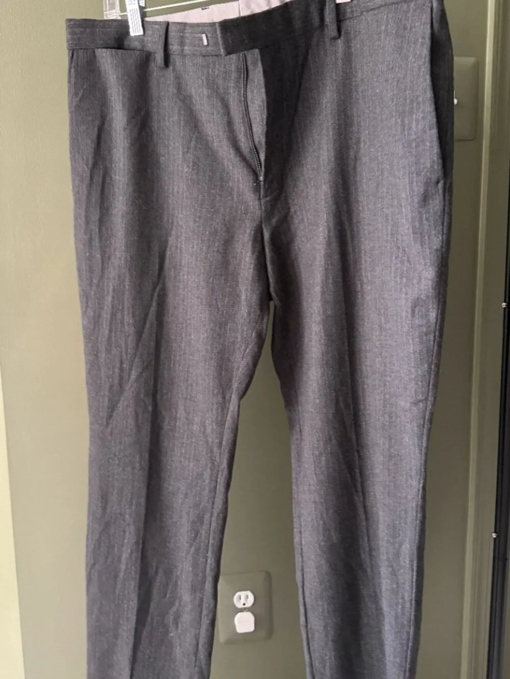 Banana Republic Skinny Fit Dress Pants — Charcoal, 35x32